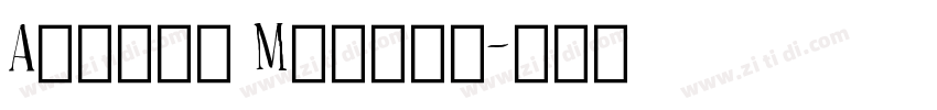 Anchor Medium字体转换